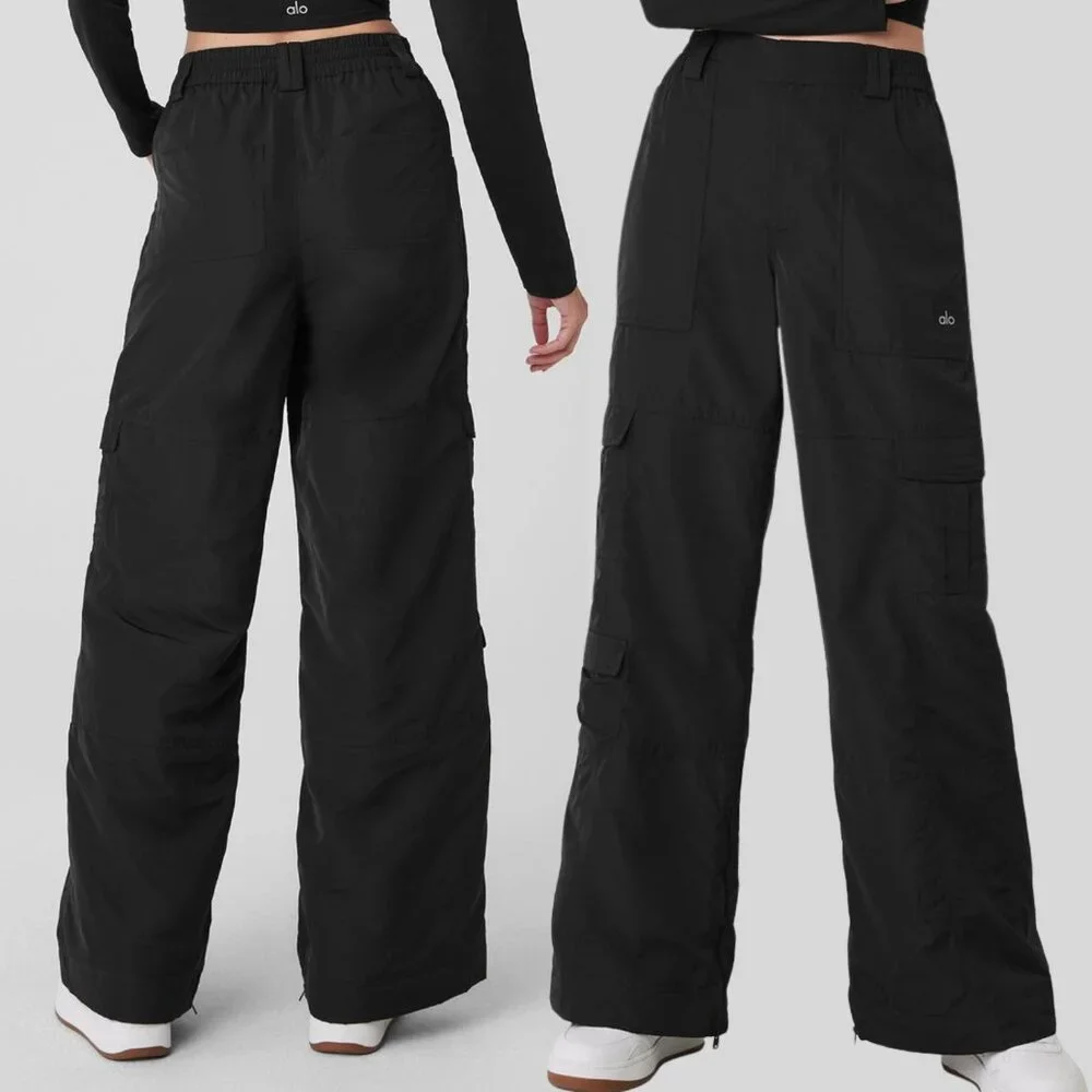 Alo Ski-Moto Puffer Pants - Black - Size XS